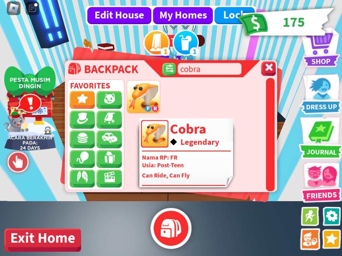 Jual Cobra Fr Adopt Me Roblox Roblox Vcgamers