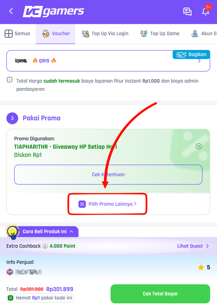 Scr Promo Code Cara Menggunakan Kode Promo - Pusat Bantuan VCGamers