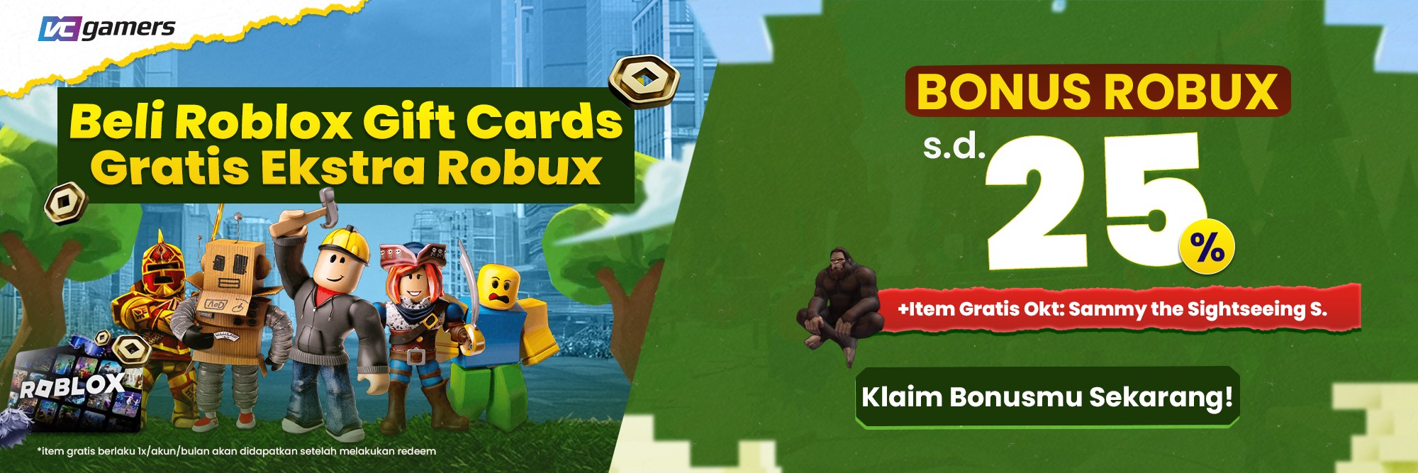 Bonus Robux s.d 25%