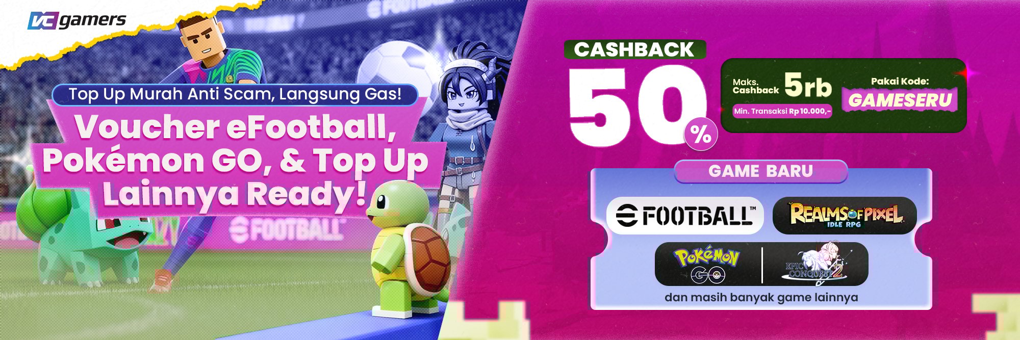 Top Up Murah Anti Scam, Langsung Gas!