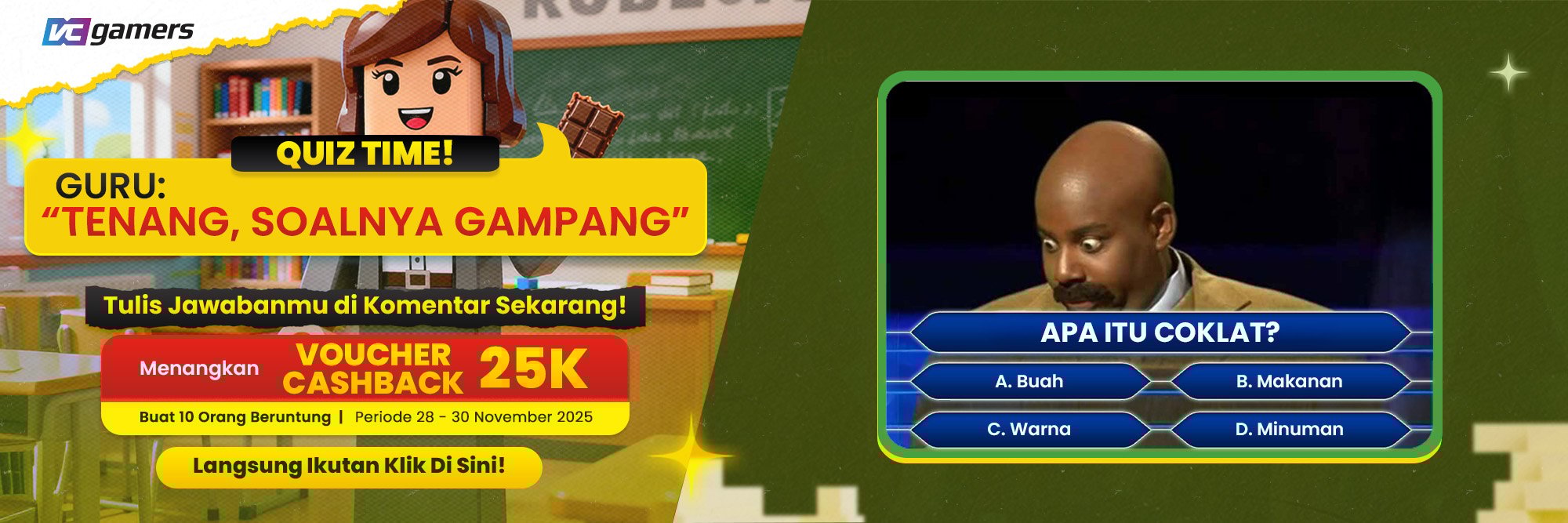 Quiz Time! Tenang soalnya gampang kok…