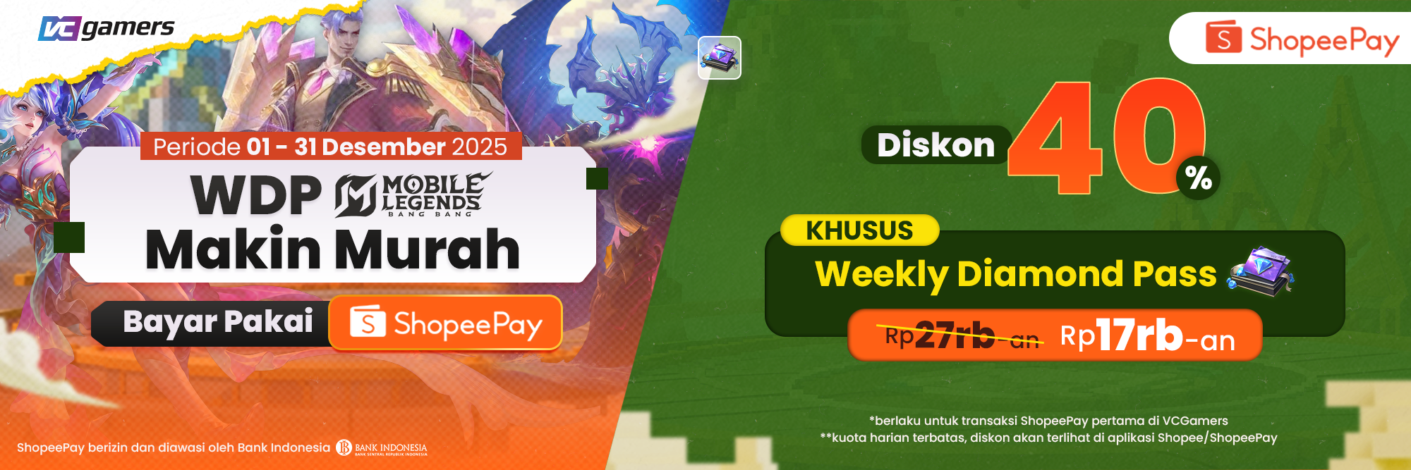 Lebih murah bayar pakai ShopeePay!