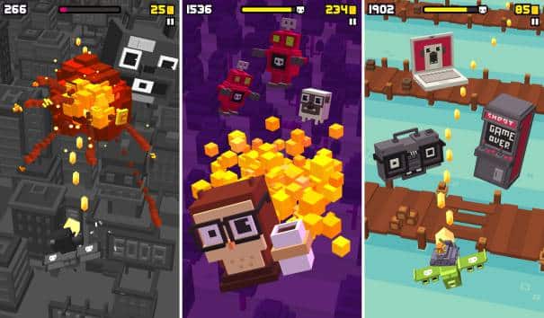 Shooty Skies Android, A Unique Crossy Road Shooter Game
