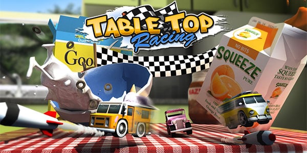 Spielzeugauto-Rennwettbewerb in Table Top Racing Android