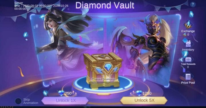 Das Mobile Legends Diamond Vault Event 2021 ist zurück