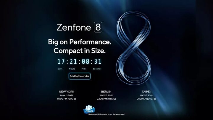2021년 5월 12일에 공식 출시된 Zenfone 8, 컴팩트 버전이 있습니까?