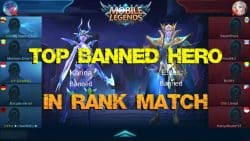 10 Most Hero Mobile Legends Ban April 2021