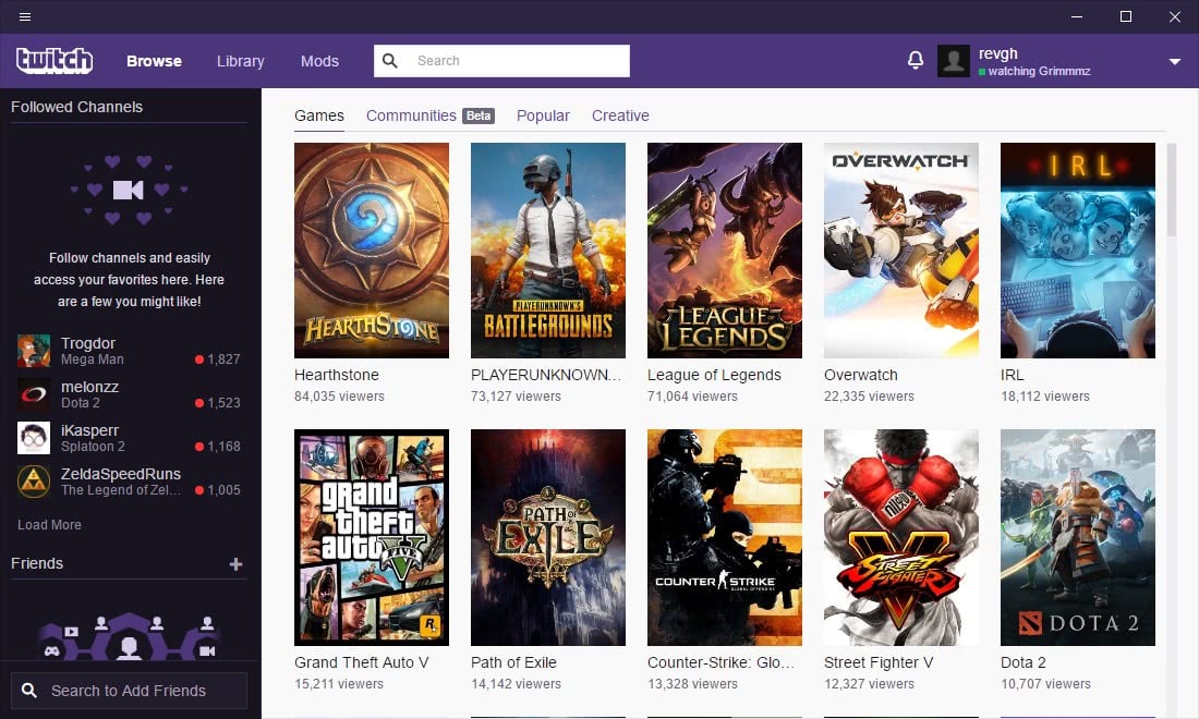 Twitch desktop app. Аддоны Твича. Библиотека twitch. Viewers.