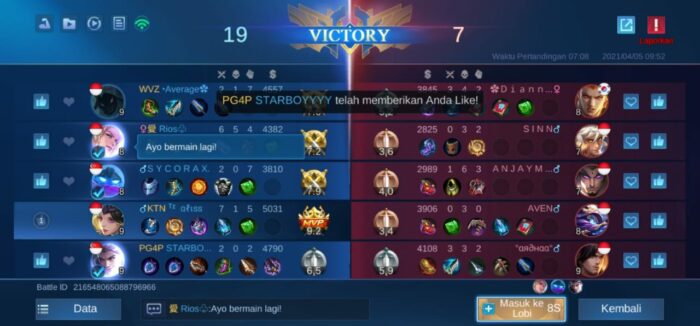 3 Requirements to Get MVP After the Match in the Mobile Legends Game