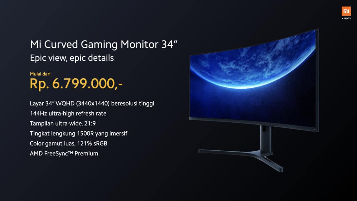 Xiaomi Presents Gaming Monitor at Mi Fan Festival 2021