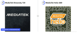 Mediatek Helio G80 vs. Dimension 720