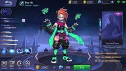 Wow 1 Harith Mobile Legends Free Skin from Moonton Season 20