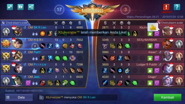 An easy way to save and view replays of match results in Mobile Legends