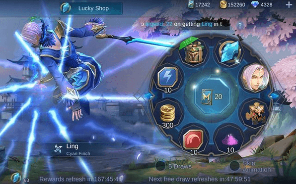 Lucky Spin Hero Ling Mobile Legends 2021 年 5 月の秘訣とヒント  