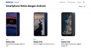 最新のスマートフォン シリーズ Nokia インドネシア