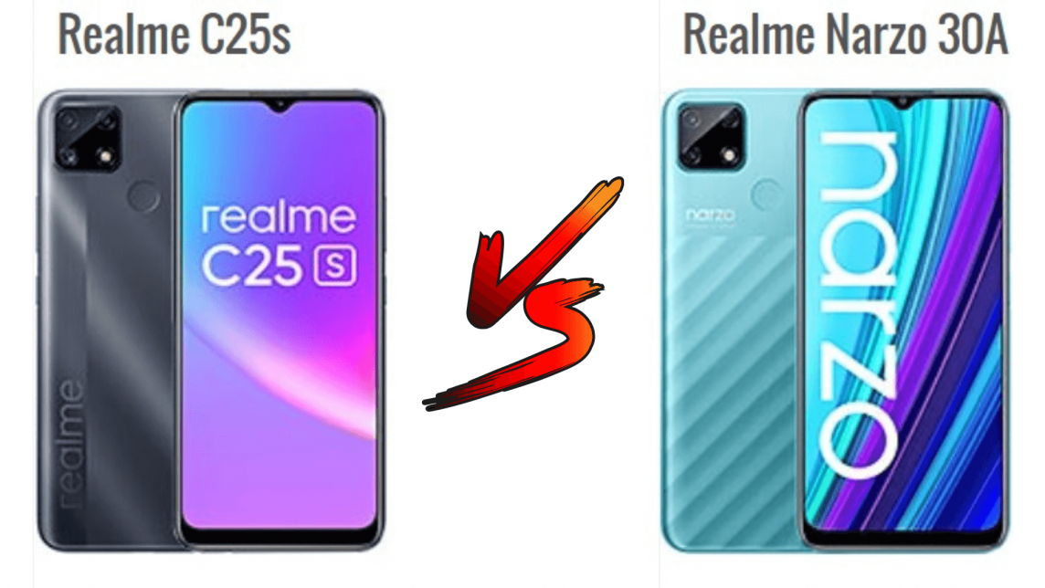 Realme C25s 对比 Realme Narzo 30A