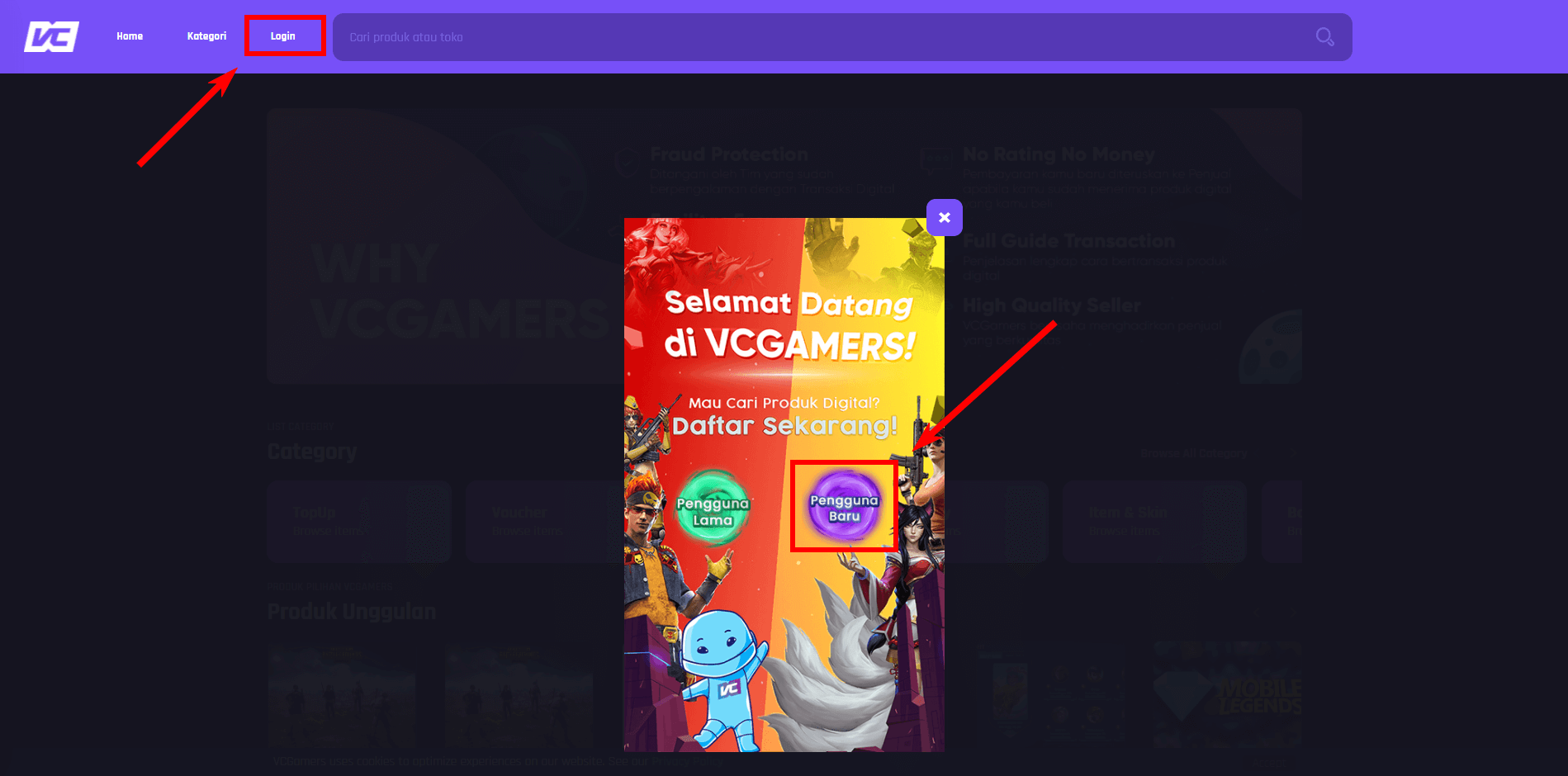 vcgamers marketplace