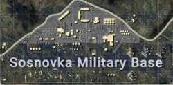 ソスノフカ軍事基地、エランゲル マップでプレイヤーのお気に入りの略奪スポット!