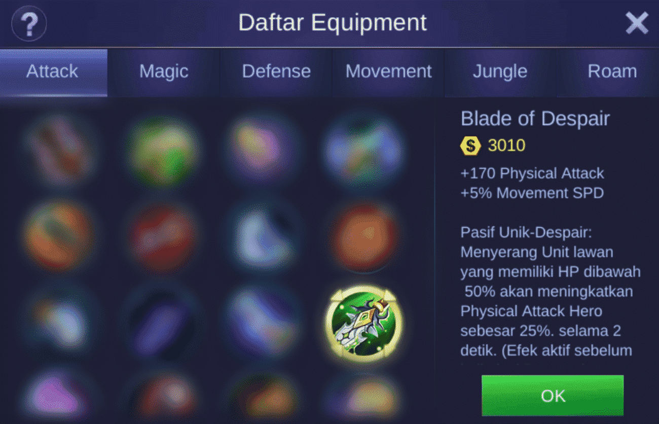 Wow! Blade Of Despair, Terbanyak Nambah Attack Hero, Loh!