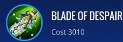 Wow! Blade Of Despair fügt den meisten Angriffshelden hinzu, Loh!