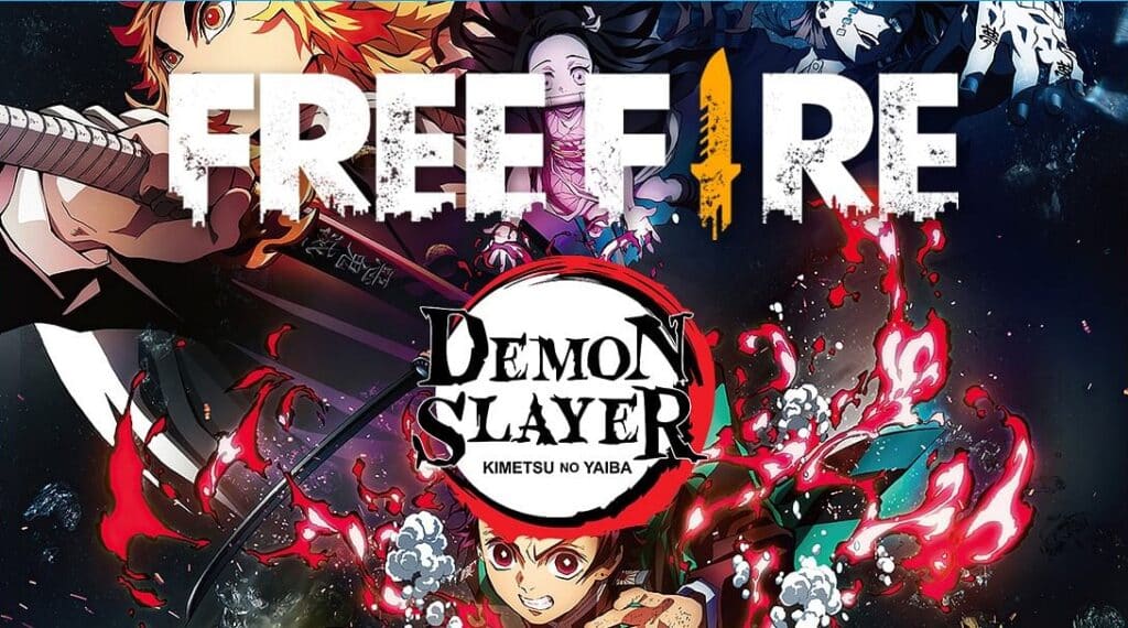 Free Fire ganha parceria com Kimetsu no Yaiba