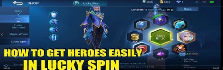 Dari Event Lucky Spin Bisa Dapat Hero dan Skin?