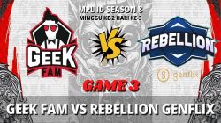 Geek Fam & Rebellion Genflix가 MPL ID S8에서 패배했습니다!