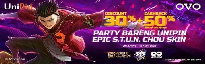 UniPin Gandeng OVO untuk Berbagi Bonus Sambut 5th Anniversary MLBB!