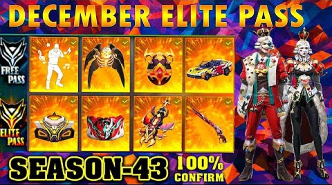 Elite Pass Free Fire 2022 Season 43 Desember 2021