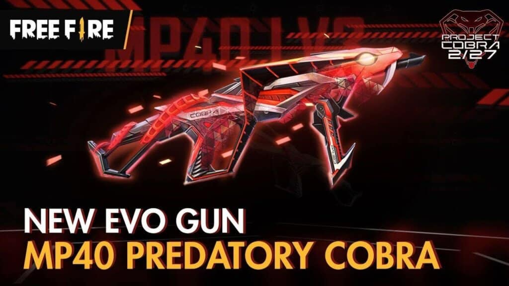 How to Get Cobra Free Fire MP40 Skin