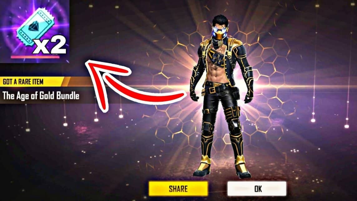 free fire ob45 magic cube bundle