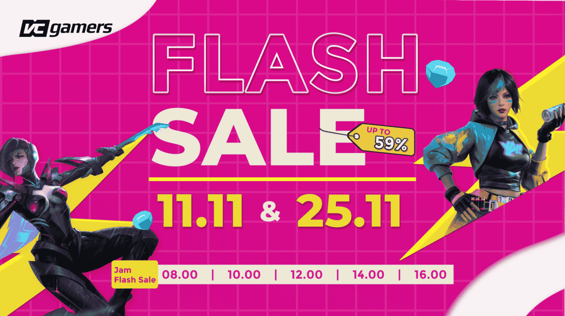 flashsale 11.11 25.11 vcgamers