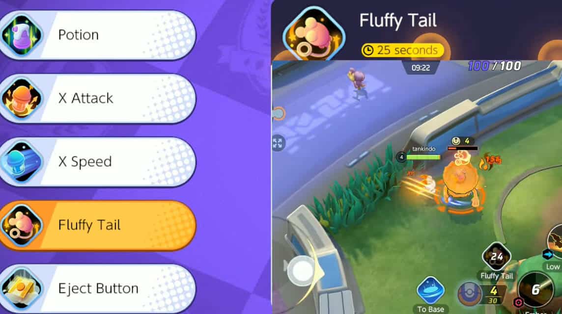 battle item pokemon unite fluffy tail 1