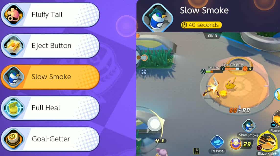 Kampfgegenstand Pokemon Unite Slow Smoke 1