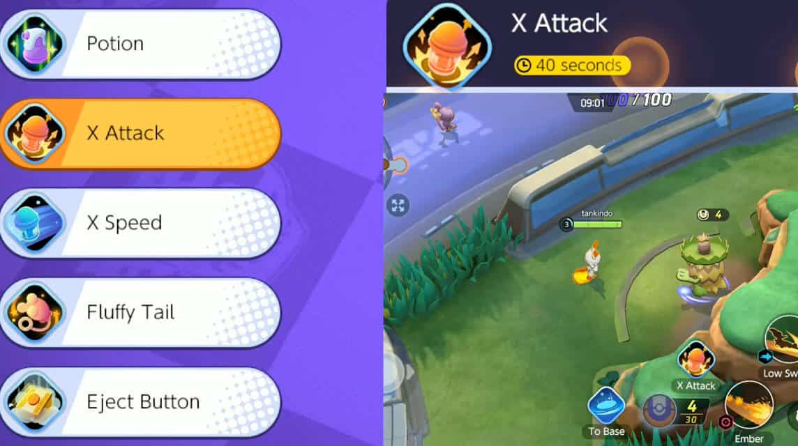 battle item pokemon unite x attack 1
