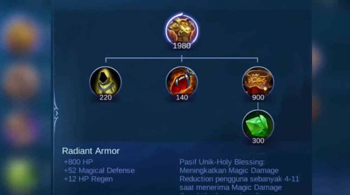 Listen! Radiant Armor, the Defense Item for the Mages in Mobile Legends!
