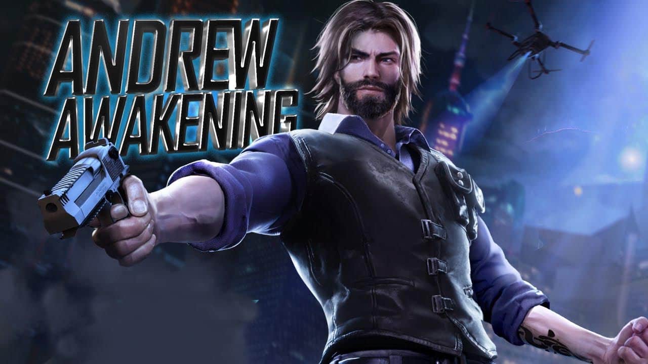 Free Fire character Andrew 