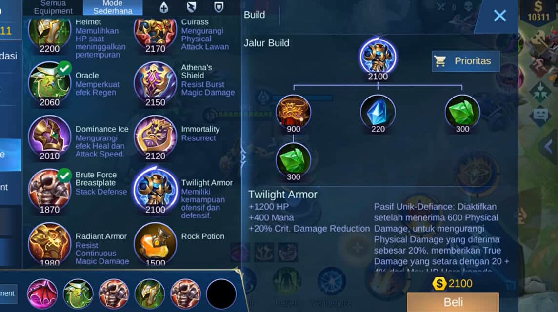 Hero Aldous Mobile Legends