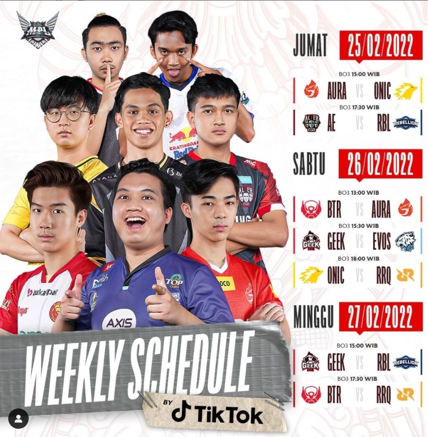 Jadwal MPL Season 9 Week 2