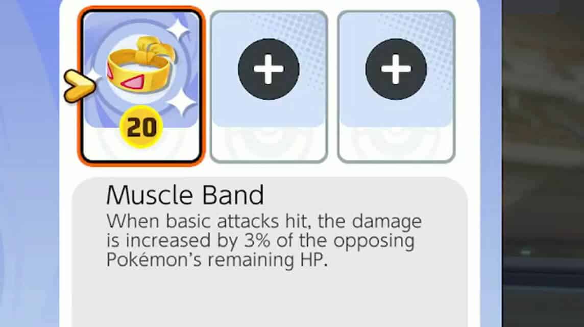 choice specs pokemon unite and muscle band
