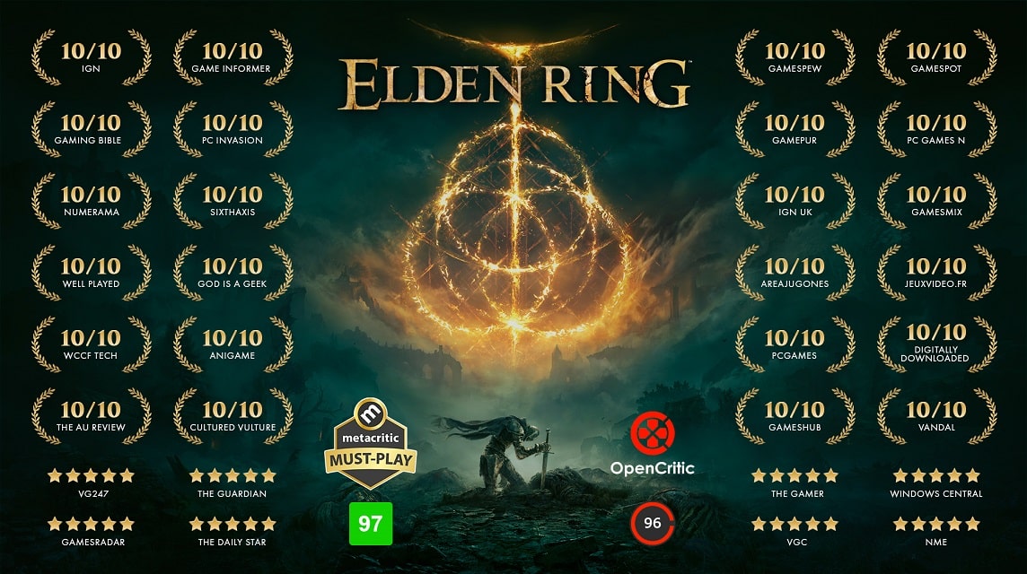 Open Critic からの Elden Ring の良い評価