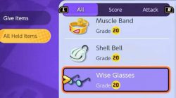 Wise Glasses Pokemon Unite，Sp 的 GG 物品。宝可梦来袭！