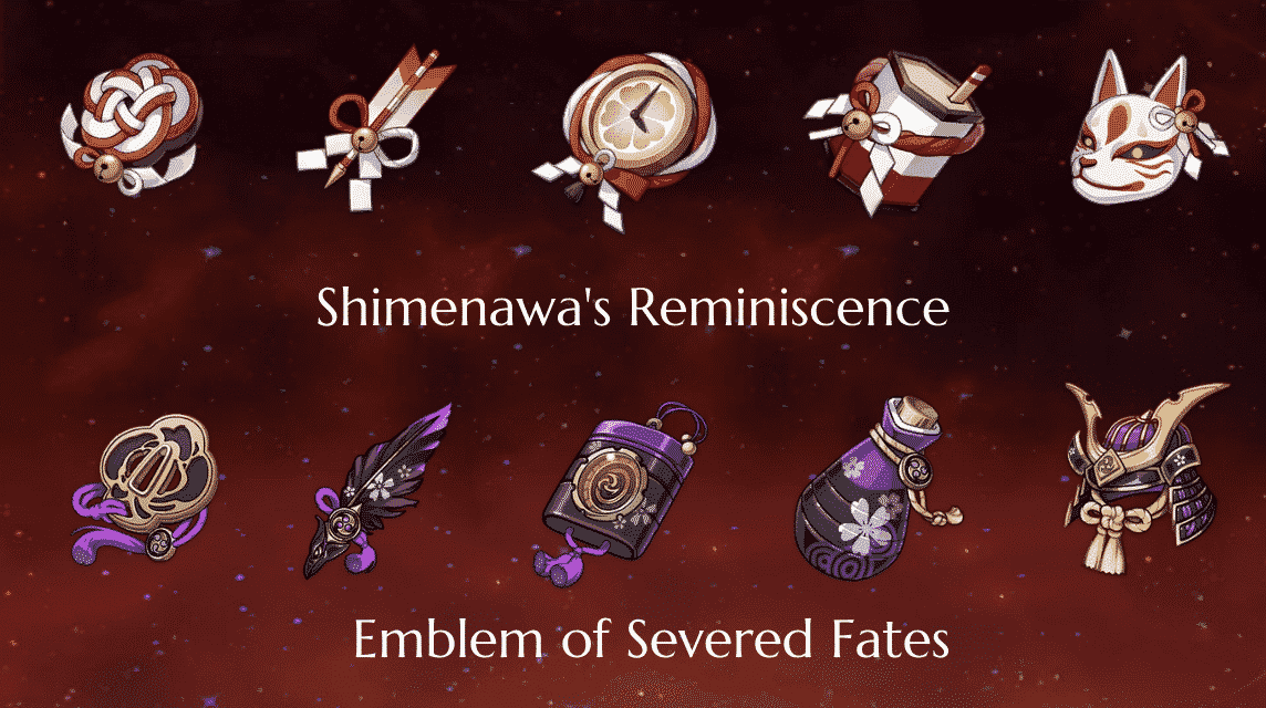 set artefak genshin impact shimenawa dan emblem
