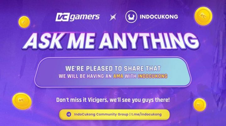 VCGamers x Indocukong 今晚举行AMA，等待惊喜！