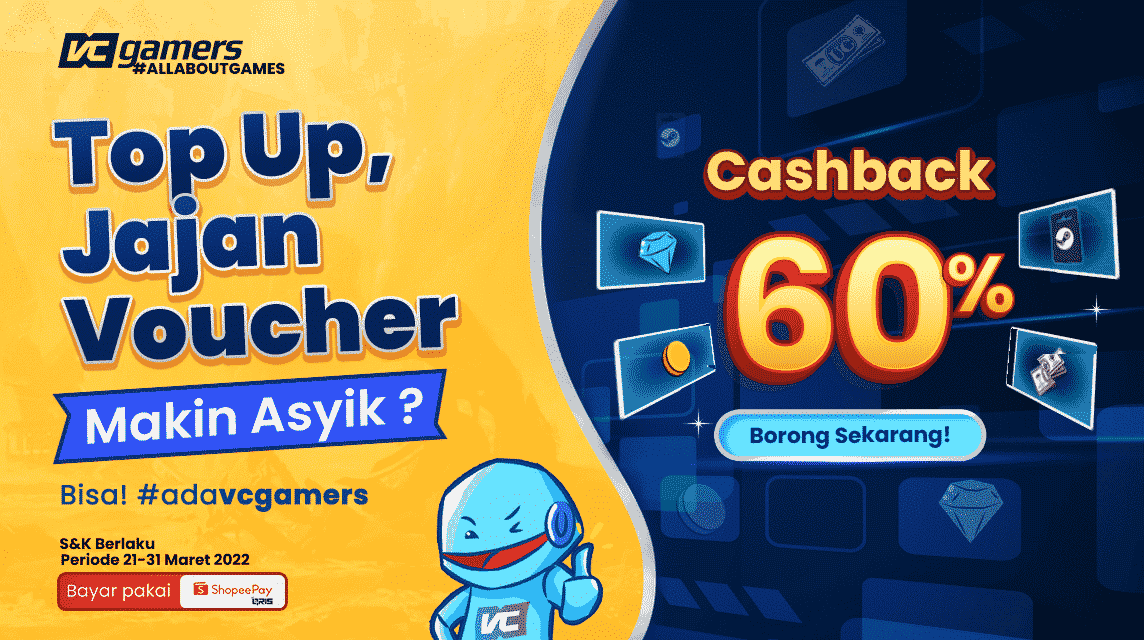 vcgamers shopeepay cashback march