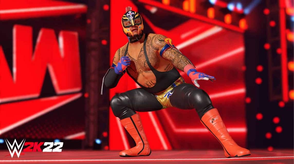 《WWE 2k22》发布了神秘人雷 (rey Mysterio) 展示柜