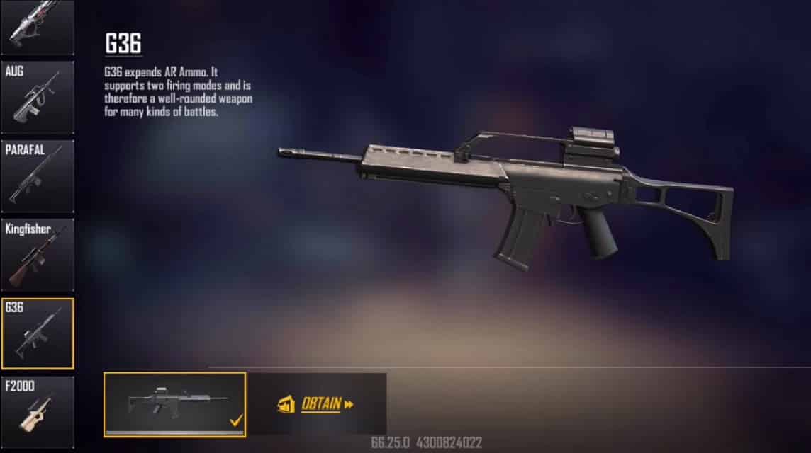 새로운 무기 FF G36