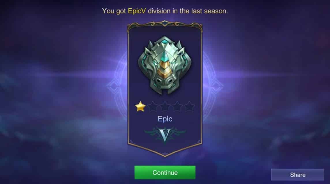 ML_Leak - Mobile Legends - New Rank Division: EPICAL GLORY!!! Epical Glory:  When a player is stuck in Epic Rank for 600 hours!!! (Share this post to  avoid Epical Glory Rank this