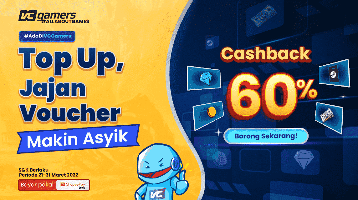 vcgamers shopeepay cashback march