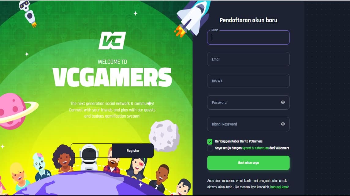 top up super sus register vcgamers